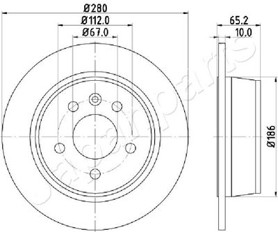 DP0530 JAPANPARTS Тормозной диск