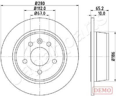 DP0530C JAPANPARTS Тормозной диск