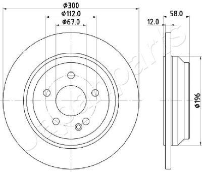 DP0531 JAPANPARTS Тормозной диск