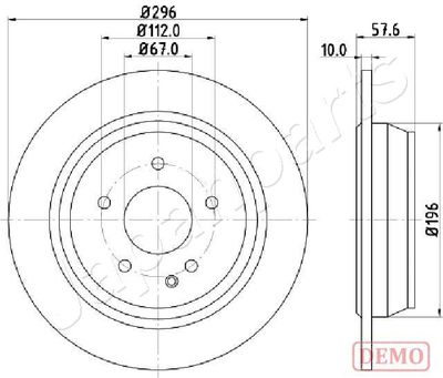 DP0532C JAPANPARTS Тормозной диск