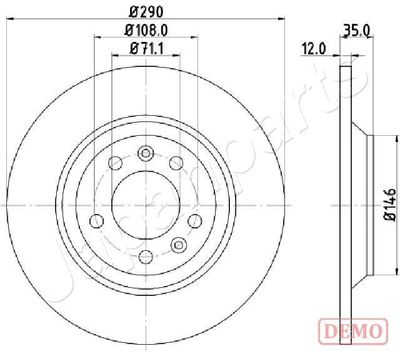 DP0605C JAPANPARTS Тормозной диск