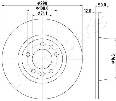 DP0617 JAPANPARTS Тормозной диск