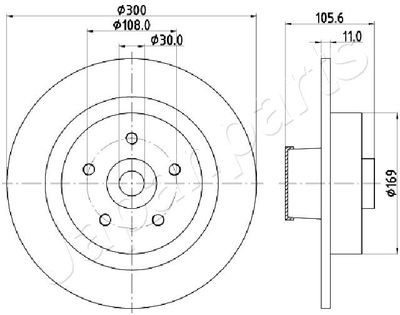 DP0700 JAPANPARTS Тормозной диск