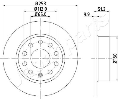 DP0902 JAPANPARTS Тормозной диск