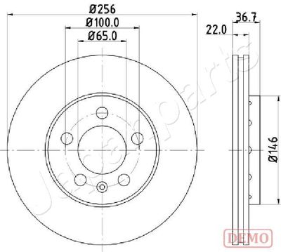 DP0904C JAPANPARTS Тормозной диск