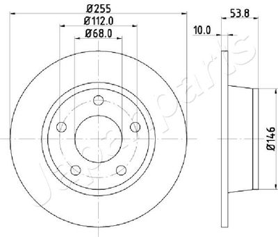 DP0914 JAPANPARTS Тормозной диск