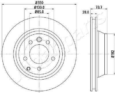 DP0918 JAPANPARTS Тормозной диск