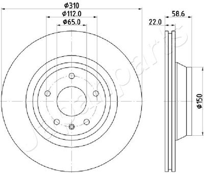 DP0919 JAPANPARTS Тормозной диск