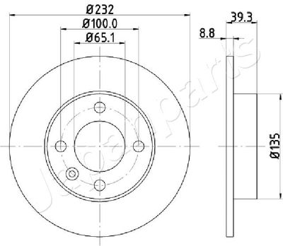 DP0921 JAPANPARTS Тормозной диск