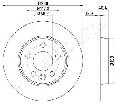 DP0926 JAPANPARTS Тормозной диск