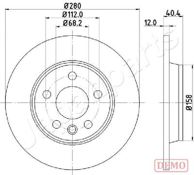 DP0926C JAPANPARTS Тормозной диск