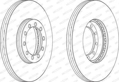 FCR125A FERODO Тормозной диск