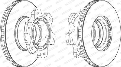 FCR208A FERODO Тормозной диск