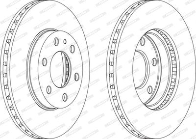 FCR314A FERODO Тормозной диск
