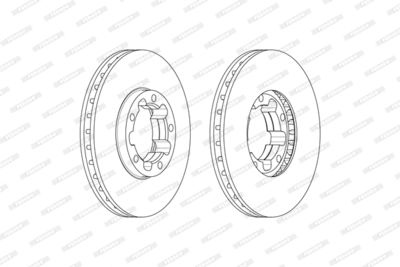 FCR326A FERODO Тормозной диск