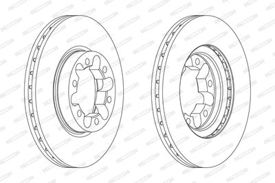 FCR339A FERODO Тормозной диск