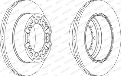 FCR340A FERODO Тормозной диск