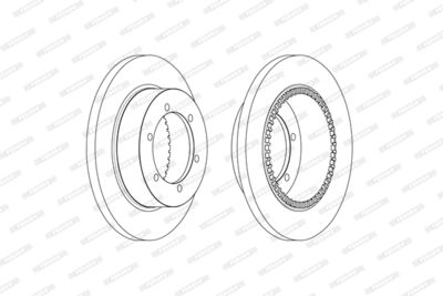 FCR369A FERODO Тормозной диск