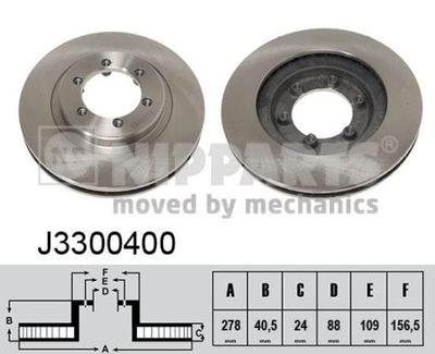 J3300400 NIPPARTS Тормозной диск