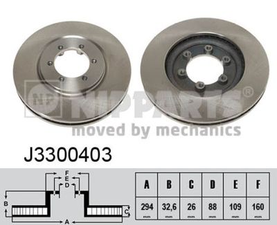 J3300403 NIPPARTS Тормозной диск