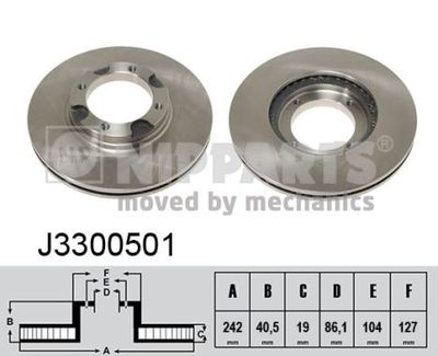 J3300501 NIPPARTS Тормозной диск