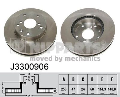 J3300906 NIPPARTS Тормозной диск