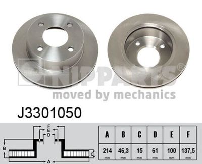 J3301050 NIPPARTS Тормозной диск