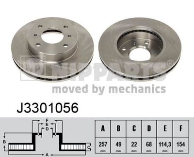 J3301056 NIPPARTS Тормозной диск