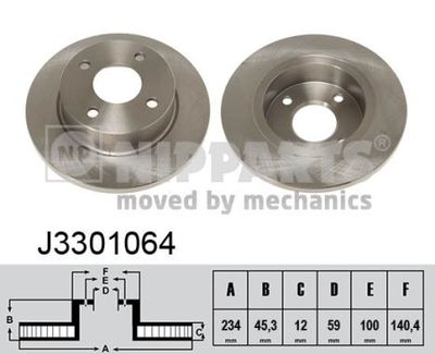 J3301064 NIPPARTS Тормозной диск