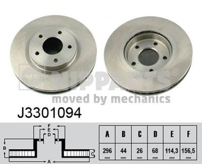 J3301094 NIPPARTS Тормозной диск