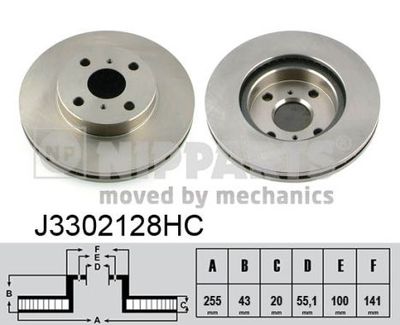 J3302128HC NIPPARTS Тормозной диск