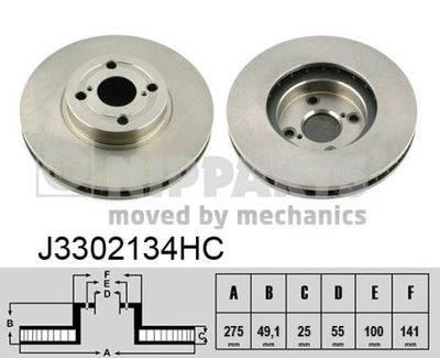 J3302134HC NIPPARTS Тормозной диск