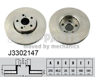 J3302147 NIPPARTS Тормозной диск