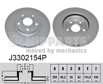 J3302154P NIPPARTS Тормозной диск