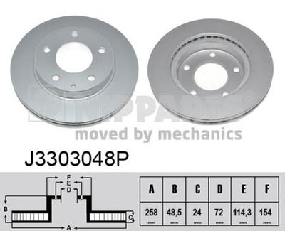 J3303048P NIPPARTS Тормозной диск