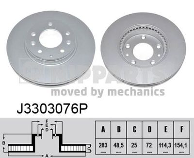 J3303076P NIPPARTS Тормозной диск