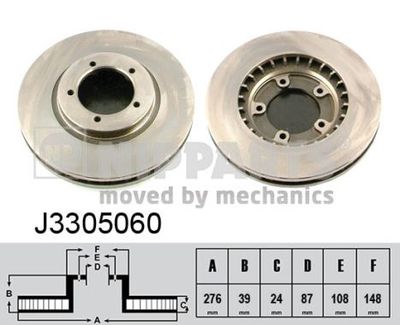 J3305060 NIPPARTS Тормозной диск