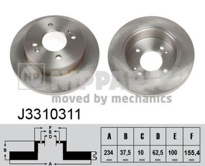 J3310311 NIPPARTS Тормозной диск