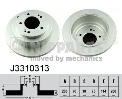 J3310313 NIPPARTS Тормозной диск