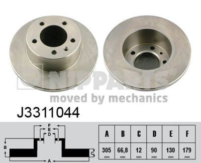 J3311044 NIPPARTS Тормозной диск