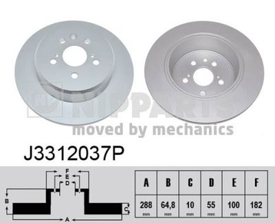 J3312037P NIPPARTS Тормозной диск