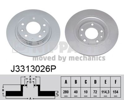 J3313026P NIPPARTS Тормозной диск