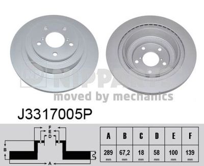 J3317005P NIPPARTS Тормозной диск