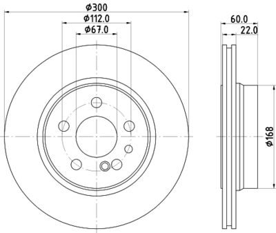 MDC1005 MINTEX Тормозной диск