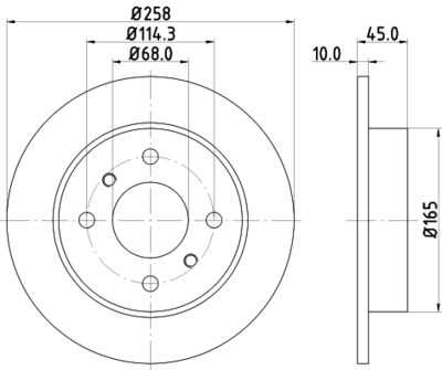 MDC1006C MINTEX Тормозной диск