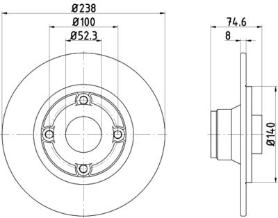 MDC1012 MINTEX Тормозной диск