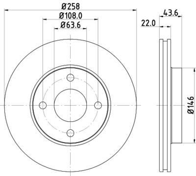 PCD10202 DON Тормозной диск