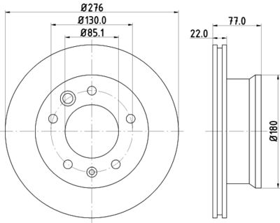 MDC1037C MINTEX Тормозной диск