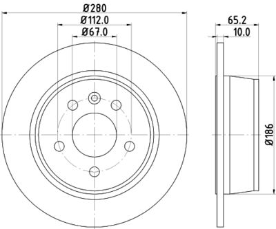 MDC1040 MINTEX Тормозной диск