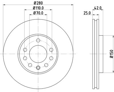 MDC1050C MINTEX Тормозной диск